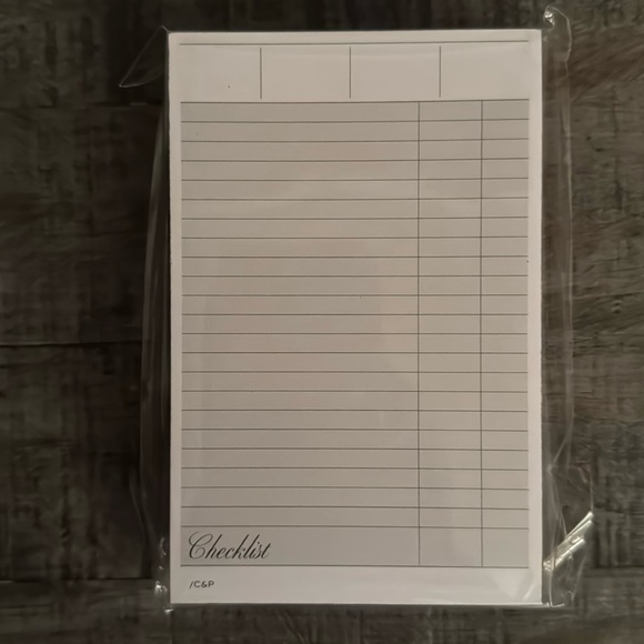 🏷️ NWT Cloth & Paper Checklist Notepad - Picture 3 of 4